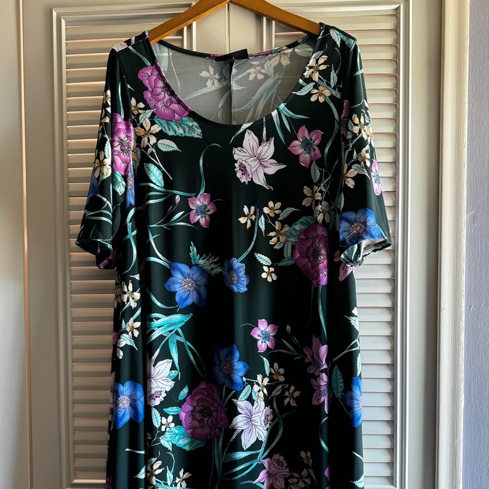 Lane Bryant Floral Midi Dress